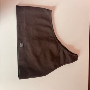 Brown One-Shoulder Top